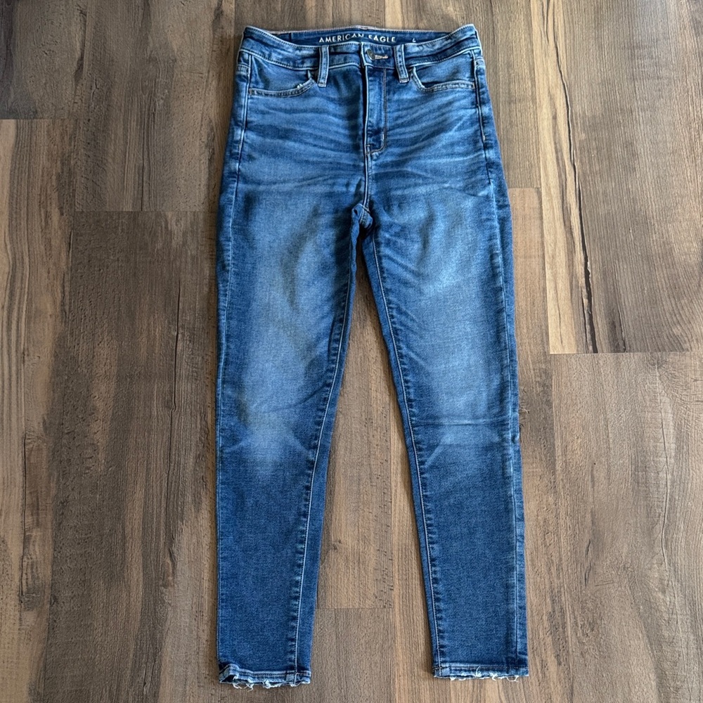 American Eagle Super High Rise Jeggings crop
